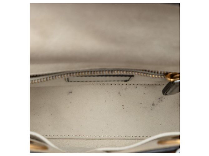 Lady Dior Mini in vernice metallizzato argento Dior - vista 4