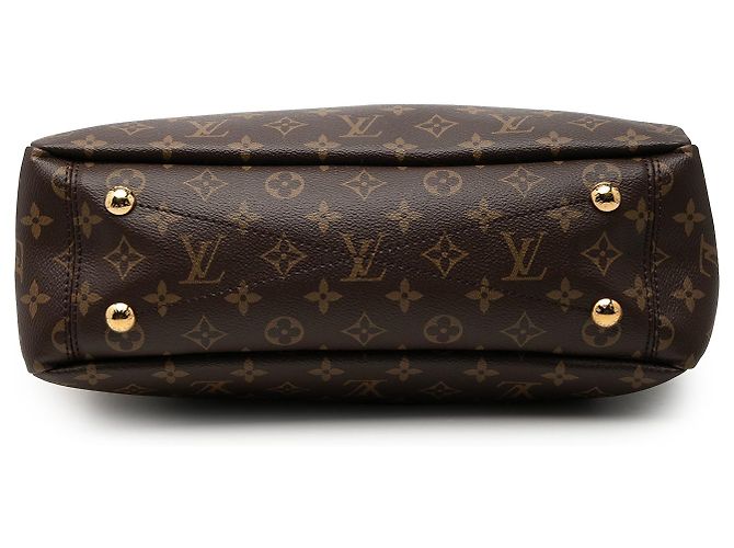 Louis Vuitton Brown Monogram Pallas Shopper Marrone - vista 3