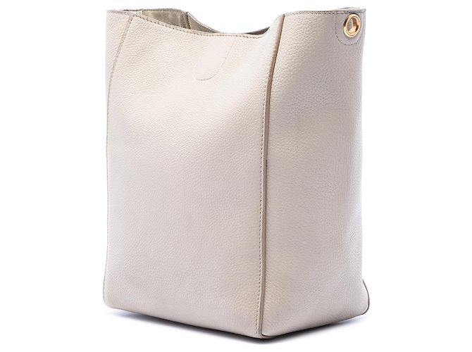 Céline Borsa a secchiello Seau Sangle in pelle di vitello a grana morbida marrone Celine Small Beige - vista 2