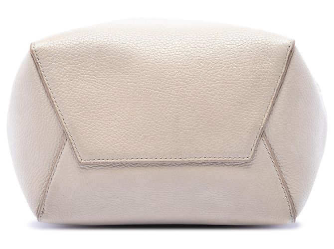 Céline Borsa a secchiello Seau Sangle in pelle di vitello a grana morbida marrone Celine Small Beige - vista 3