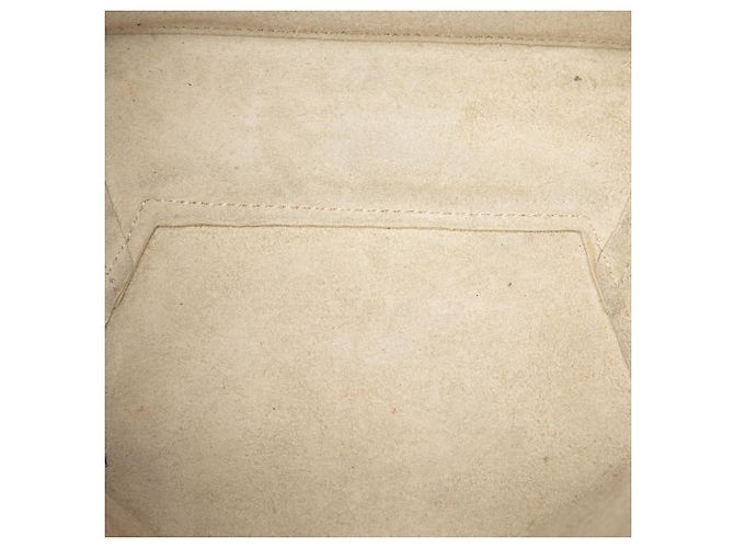 Céline Borsa a secchiello Seau Sangle in pelle di vitello a grana morbida marrone Celine Small Beige - vista 4