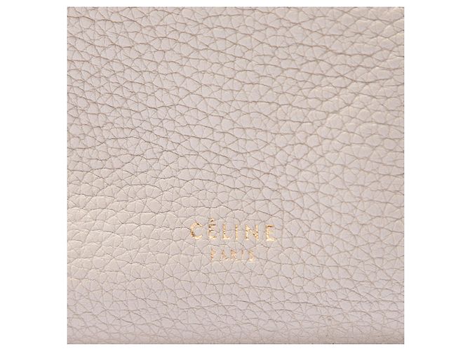 Céline Borsa a secchiello Seau Sangle in pelle di vitello a grana morbida marrone Celine Small Beige - vista 5