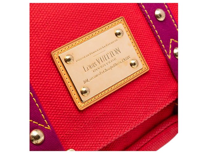 Louis Vuitton Red Antigua Besace PM Rosso - vista 4