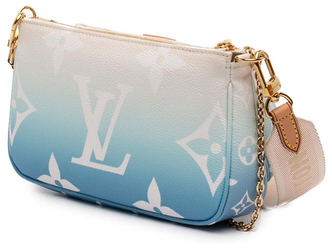 Louis Vuitton Blue Monogram Giant By The Pool Multi Pochette Accessoires Blu chiaro - vista 2
