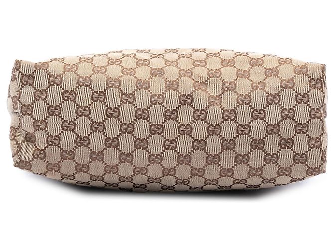 Gucci Beige GG Canvas Web Crossbody - vista 3
