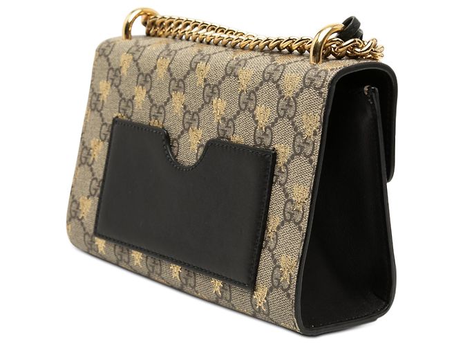 Gucci Beige Small GG Supreme Bee Padlock Crossbody - vista 2