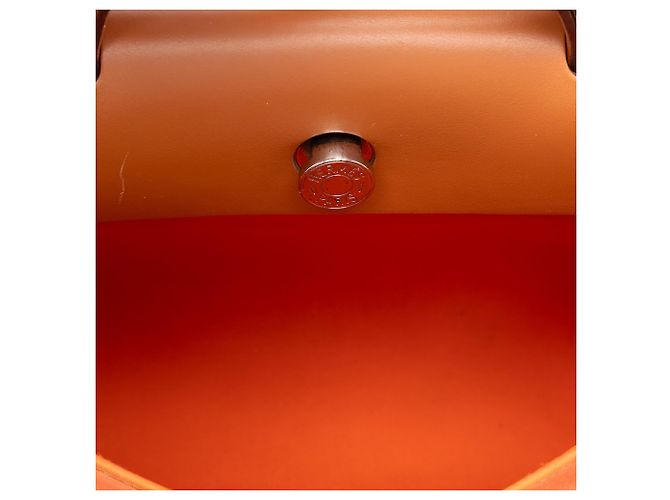 Hermès Orange Toile Herbag Zip 31 - vista 4