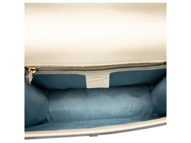 Borsa Gucci White Small Calfkin Bee Star Sylvie Bianco Crudo - vista 4