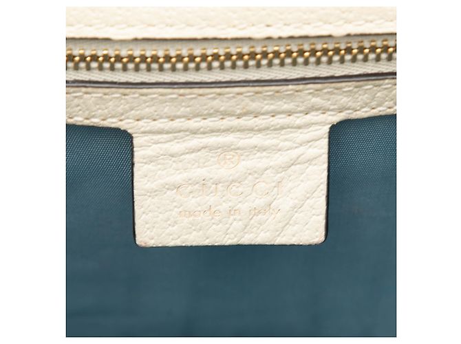 Borsa Gucci White Small Calfkin Bee Star Sylvie Bianco Crudo - vista 5