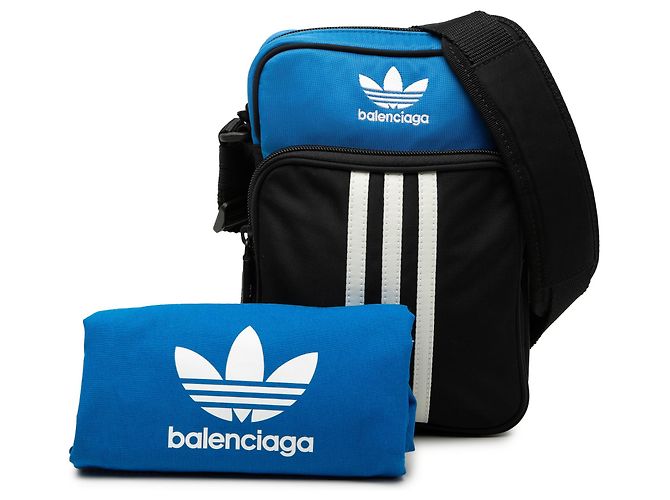 Borsa a tracolla Balenciaga Black Adidas Small Nylon Nero - vista 8
