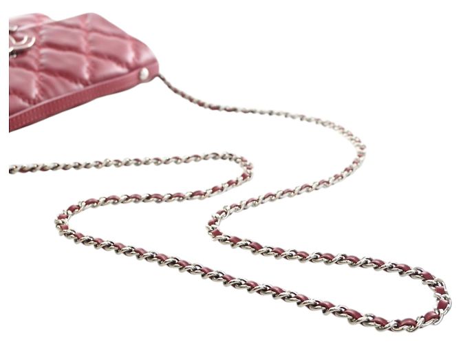 Chanel Red CC Quilted Calfskin Double Stitch Hamptons Flap Rosso - vista 14