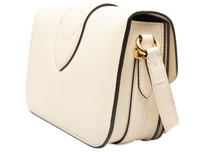 Louis Vuitton Borsa LV Pont 9 Soft MM in pelle di vitello bianca Bianco Crudo - vista 2