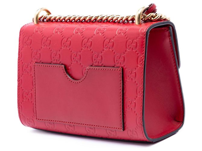 Padlock Gucci Rosso Piccola borsa a tracolla Guccissima con lucchetto - vista 2