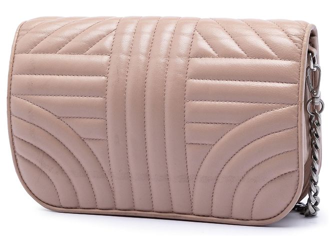 Prada Marrone Mini Soft Calf Impunture Diagramme Crossbody Carne - vista 2