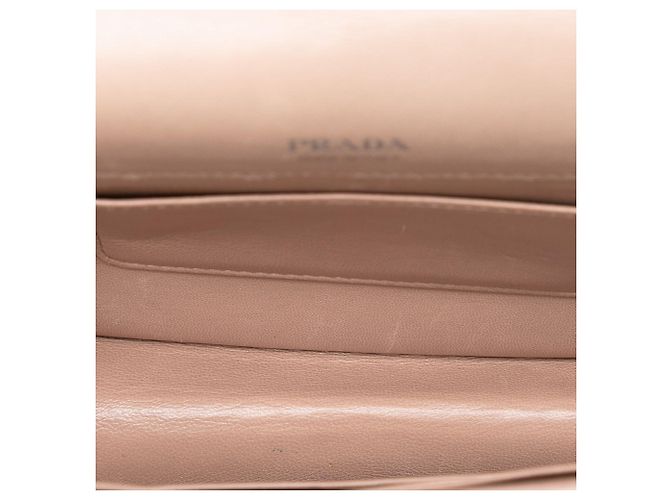 Prada Marrone Mini Soft Calf Impunture Diagramme Crossbody Carne - vista 4