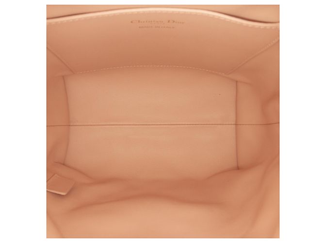 Borsa a secchiello Macrocannage Caro in agnello marrone Small di Dior Carne - vista 4