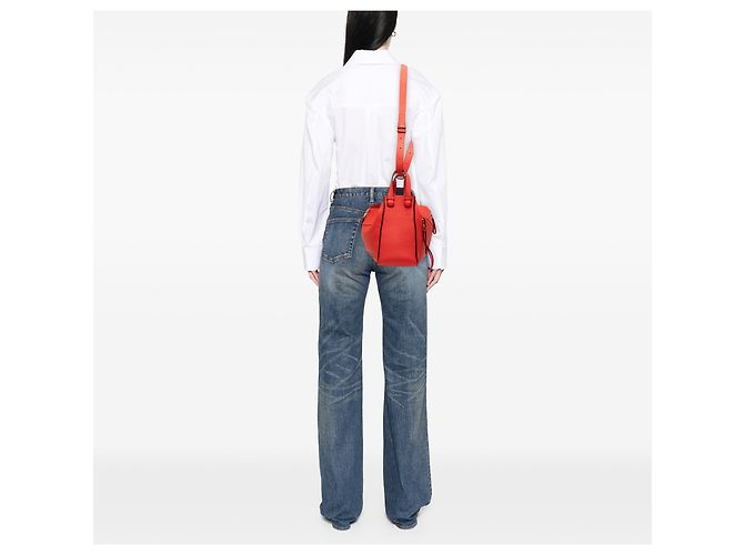 Bolso Hammock LOEWE en piel de becerro rojo Small Roja - vista 7