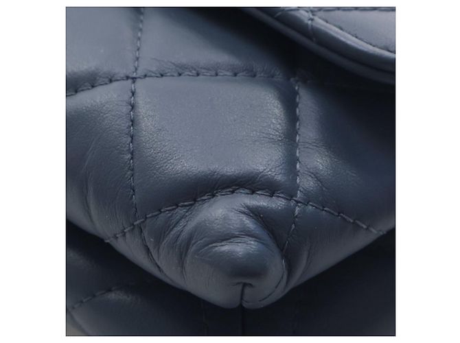 Chanel Blue Medium Quilted Calfskin 19 Flap Blu scuro - vista 11