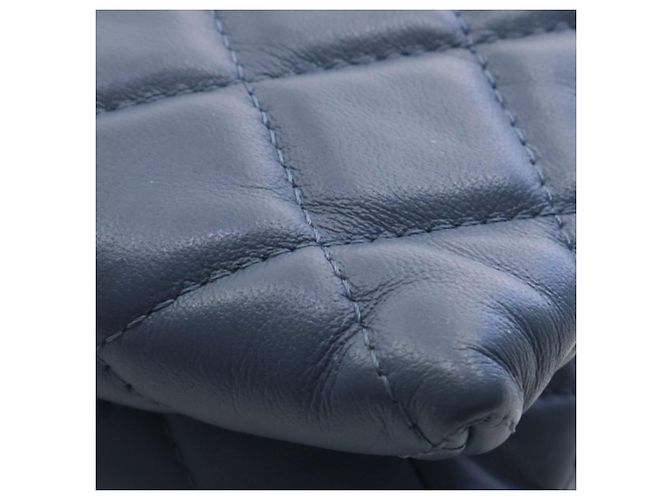 Chanel Blue Medium Quilted Calfskin 19 Flap Blu scuro - vista 12