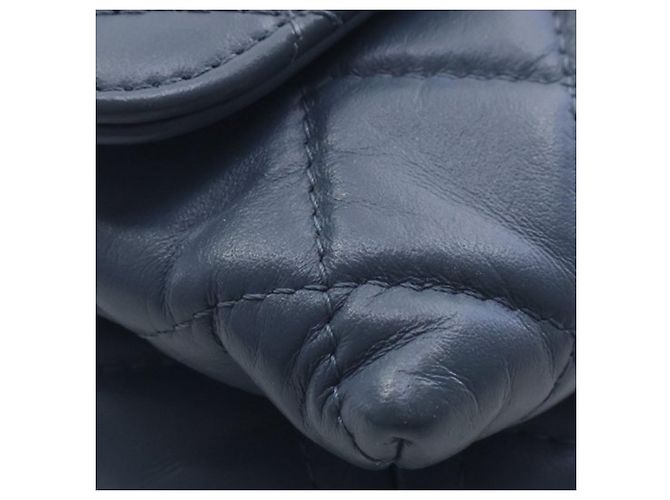 Chanel Blue Medium Quilted Calfskin 19 Flap Blu scuro - vista 13