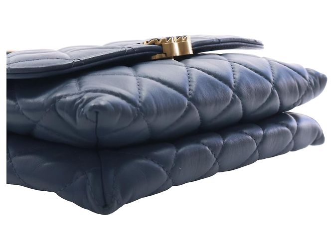 Chanel Blue Medium Quilted Calfskin 19 Flap Blu scuro - vista 6