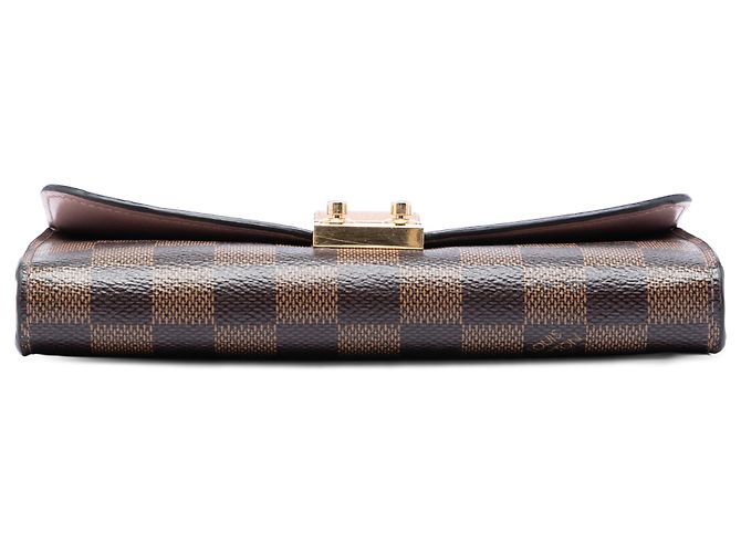 Louis Vuitton Portafoglio con Catena Croisette Damier Ebene marrone - vista 3