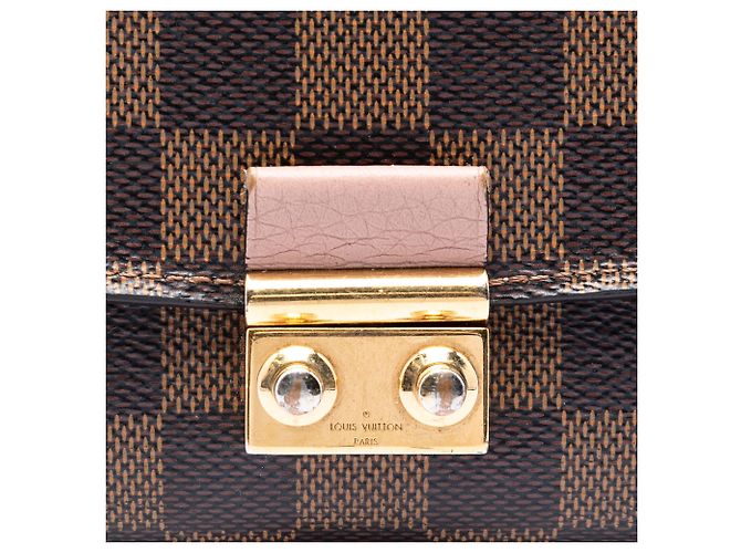Louis Vuitton Portafoglio con Catena Croisette Damier Ebene marrone - vista 5