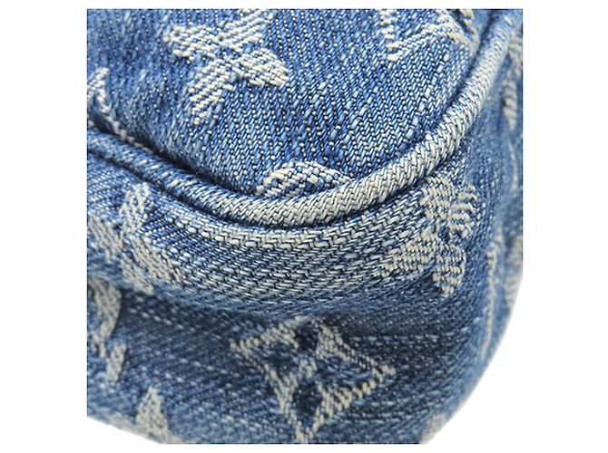 Pochettes Louis Vuitton Blue Monogram Denim Bleu - vue 10