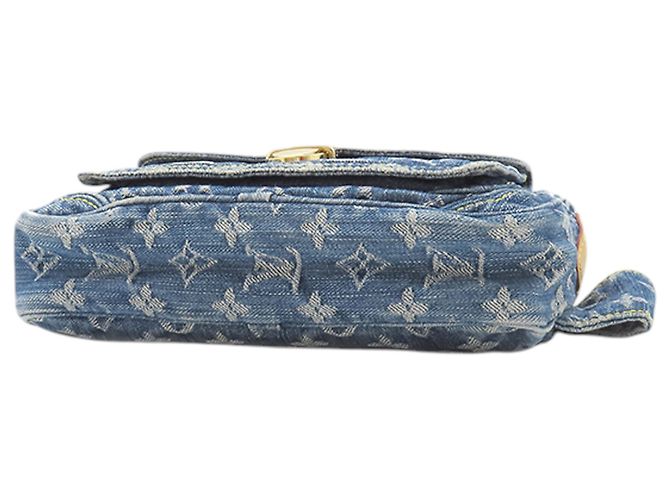 Pochettes Louis Vuitton Blue Monogram Denim Bleu - vue 3