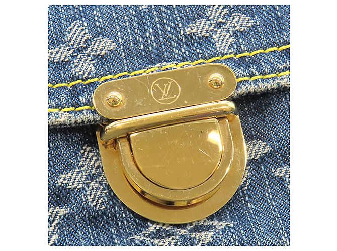 Pochettes Louis Vuitton Blue Monogram Denim Bleu - vue 6