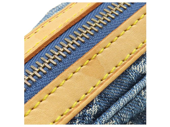 Pochettes Louis Vuitton Blue Monogram Denim Bleu - vue 9