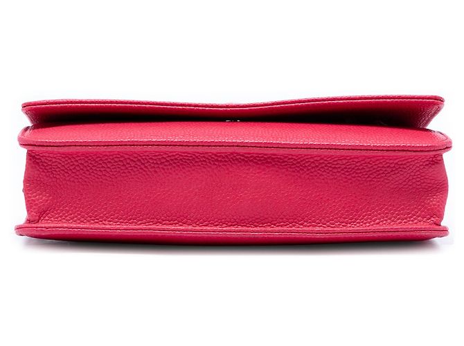 Wallet On Chain Portafoglio con Catena Chanel Pink Caviar Bicolor CC Rosa - vista 3