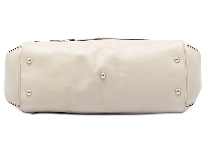 Borsa Gucci Beige GG Canvas Web Mayfair - vista 3