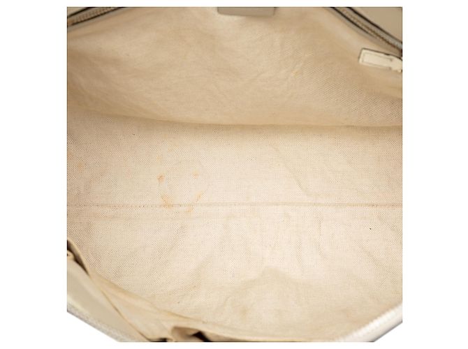 Borsa Gucci Beige GG Canvas Web Mayfair - vista 4
