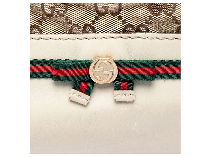 Borsa Gucci Beige GG Canvas Web Mayfair - vista 5
