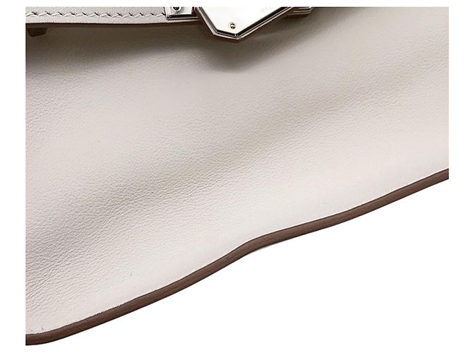 Hermès White Mini Swift Jypsiere Bianco Bianco sporco - vista 8
