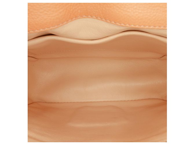 Chloé Elsie Crossbody in pelle arancione, piccola Pesca - vista 4
