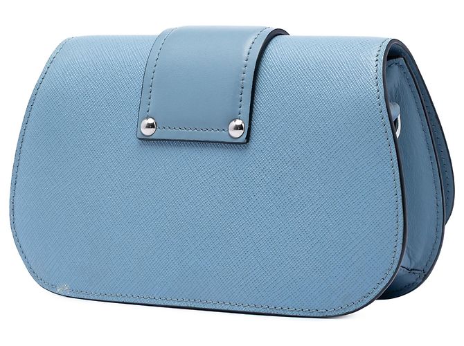 Prada Blu Mini Saffiano Sidonie Crossbody - vista 2