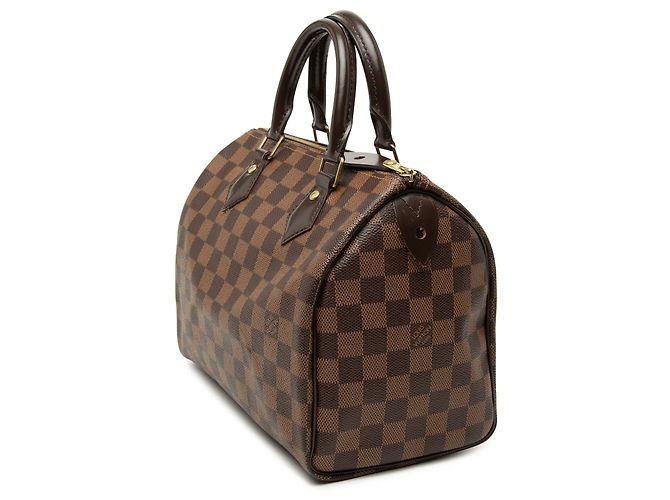 Louis Vuitton Marrone Damier Ebene Speedy 25 - vista 2