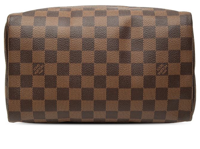 Louis Vuitton Marrone Damier Ebene Speedy 25 - vista 3