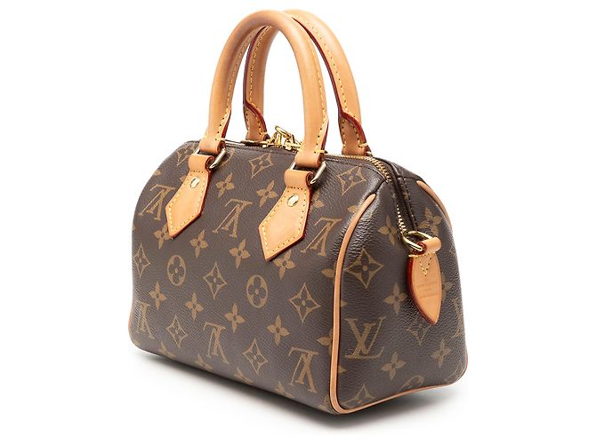 Louis Vuitton Marrone Monogram Speedy Bandouliere 20 - vista 2