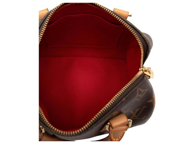 Louis Vuitton Marrone Monogram Speedy Bandouliere 20 - vista 4