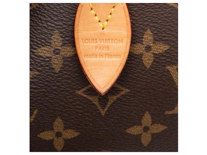 Louis Vuitton Marrone Monogram Speedy Bandouliere 20 - vista 5