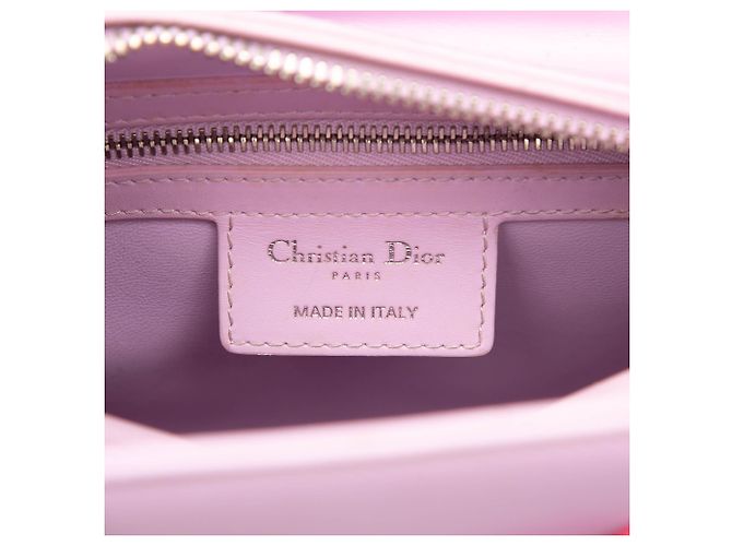 Lady Dior in pelle di vitello rosa, misura Medium - vista 5