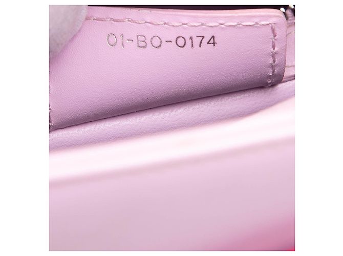 Lady Dior in pelle di vitello rosa, misura Medium - vista 6