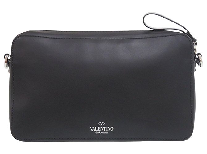 Borsa a tracolla VLTN in pelle nera Valentino Nero - vista 2