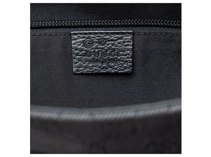 Gucci Black GG Denim Charm Tote Schwarz - Ansicht 5