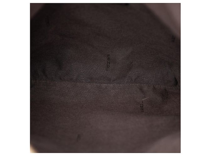 Fendi Beige Zucchino Canvas Crossbody - vista 4