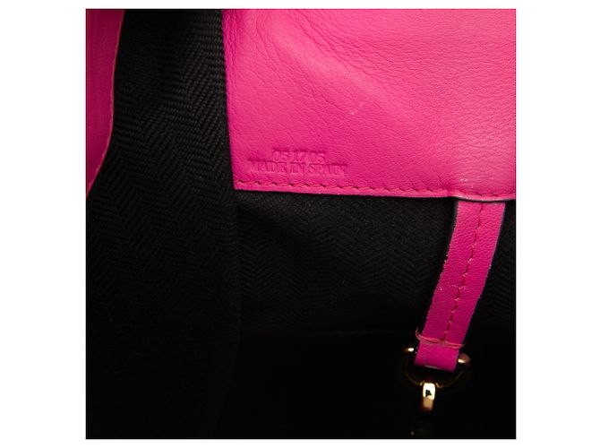 Borsa Hammock LOEWE Pink Small Bicolor in pelle di vitello Rosa - vista 6