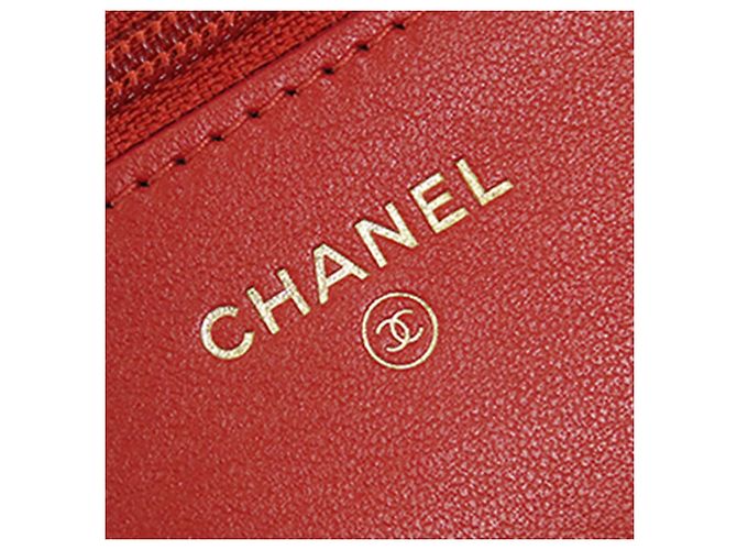 Wallet On Chain Portafoglio con catena Chanel Red Quilted Tweed Reissue 2.55 Rosso - vista 6